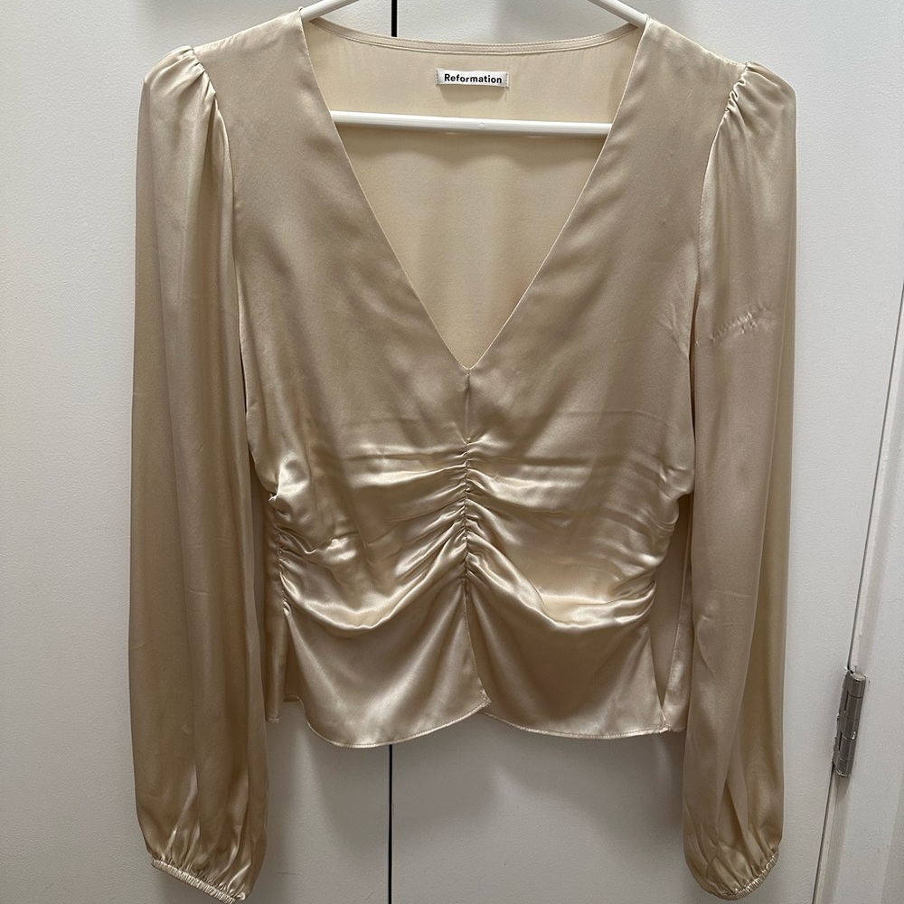 Reformation Silk Top